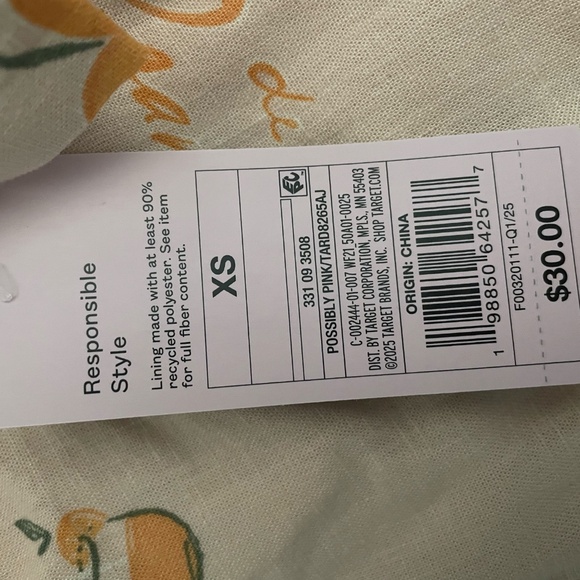 Women's Knotted Y-Neck Linen Mini A-Line Dress - Wild Fable™ - Picture 2 of 2